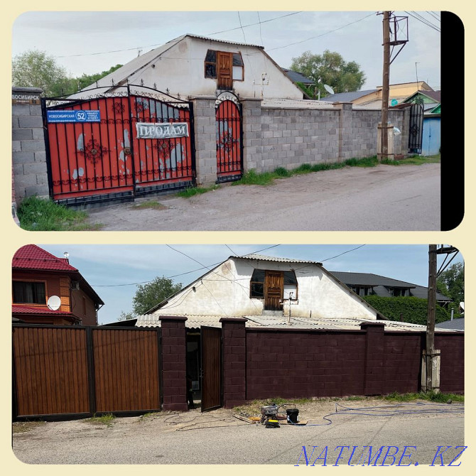 House painting. We paint the facade. Roof painting. Gate painting, fence Almaty - photo 2