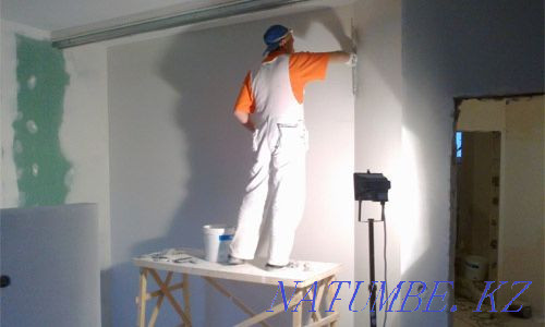 Покраска побелка стен и потолков безвоздушным методом Покраска Побелка Алматы - изображение 4