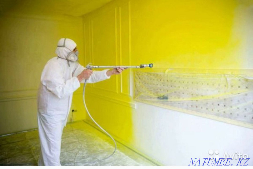 Малярные работы краскопультом. Сверхбыстро! Качественно! Семей - изображение 1