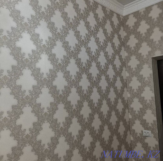 Apartment renovation: painting walls and ceilings, wallpapering and fillets Astana - photo 3