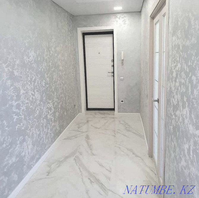 Apartment renovation: painting walls and ceilings, wallpapering and fillets Astana - photo 4