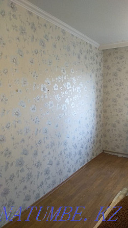 Professional wallpapering, seaming with water emulsion. Almaty - photo 5