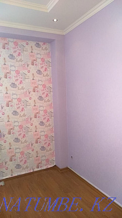 Professional wallpapering, seaming with water emulsion. Almaty - photo 4