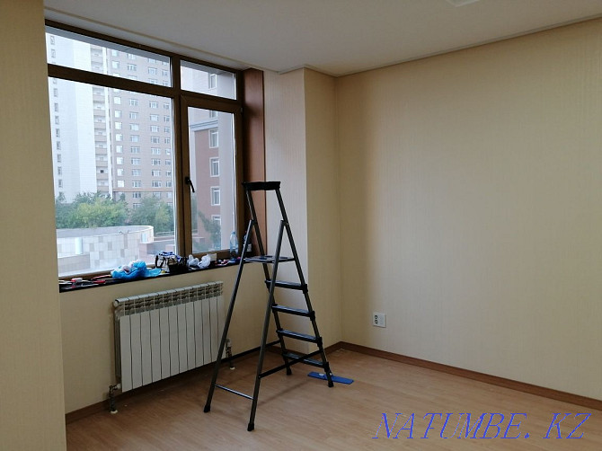 Покраска стен. Побелка потолков. Косметический ремонт квартир. Астана - изображение 8