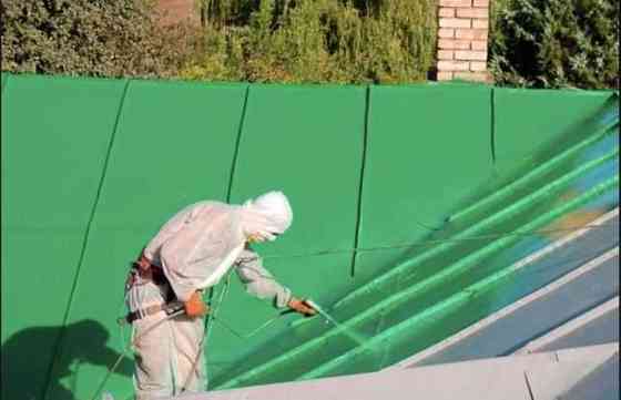 Малярные работы (покраска), стен, заборов, покраска крыш и другие.  Алматы