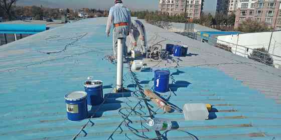 Покраска крыши, покраска оцинковки, гидроизоляция, ISPO.KZ Almaty