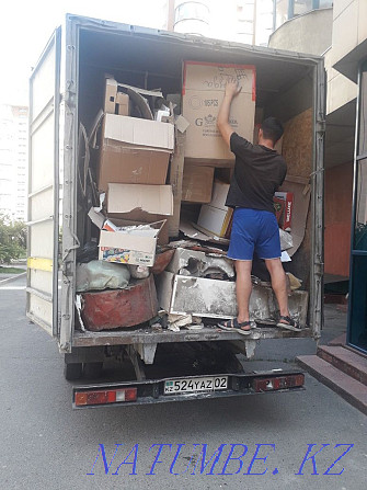 Rubbish removal. Cargo transportation Movers. Dismantling. Kamaz Zil. 24/7 Almaty - photo 2