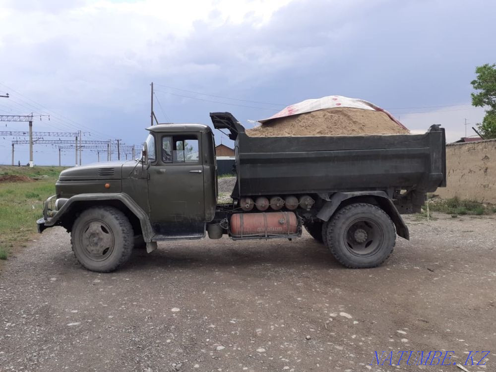 Услуги зила. Песок, Отсев, Шебен, Глина, Вывоз мусора, Черназем, Тараз - изображение 1