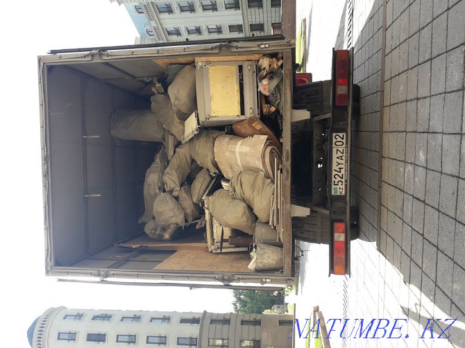 GARBAGE REMOVAL by a loader. Cargo transportation. Dismantling. Gazelle Zil. KAMAZ. Almaty - photo 4