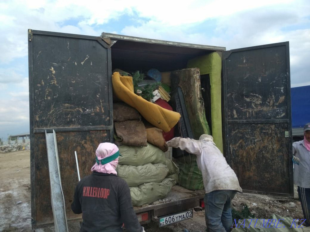 GARBAGE REMOVAL. Gazelle, Chinese, up to 5 tons, ZIL movers seven days a week 24/7 Almaty - photo 3