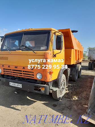 KAMAZ service garbage sand crushed stone delivery hourly black earth and.t from you and Astana - photo 1