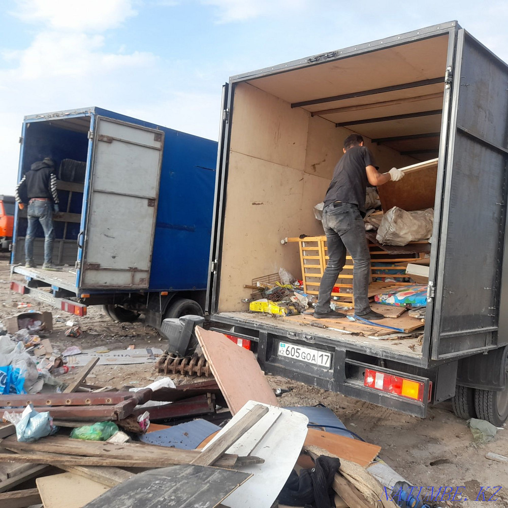 Вывоз мусора строительный всяких хламов есть грузщики24/7 звоните Алматы - изображение 3