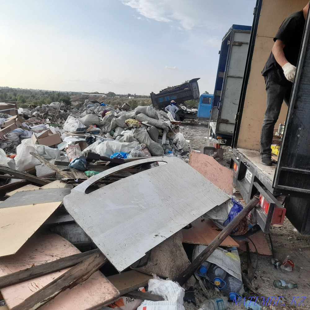 Вывоз мусора строительный всяких хламов есть грузщики24/7 звоните Алматы - изображение 7