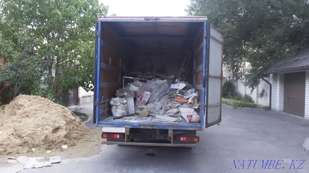 Removal build garbage services Gazelle Zil Kamaz Dismantling demolition house Cleaning Almaty - photo 2
