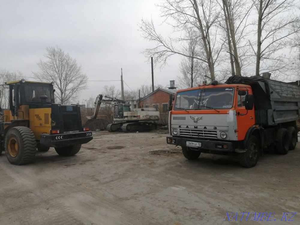 Камаз қызметтері. Құмды, қиыршық тасты, топырақты және басқа да сусымалы материалдарды жеткізу  Қостанай  - изображение 1