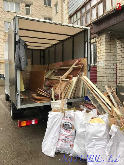 Вывезем на свалку строительный мусор, хлам, старую мебель газели. Петропавловск - изображение 1