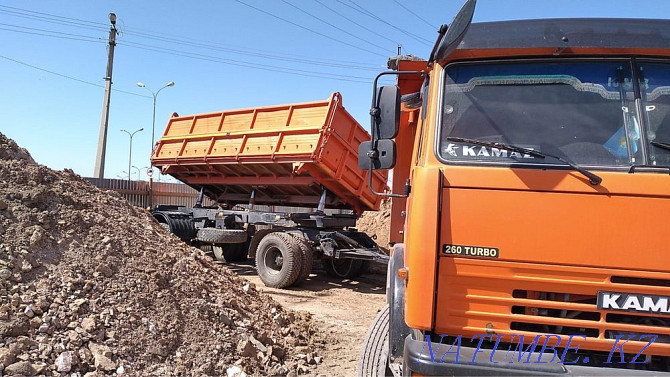 Kamaz services. Garbage removal. Rubble. Sand. Chernozem. Dresva. Astana Astana - photo 5