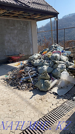 Вывоз строй мусора Демонтаж Услуги уборка помещений подвал Грузчики Алматы - изображение 4