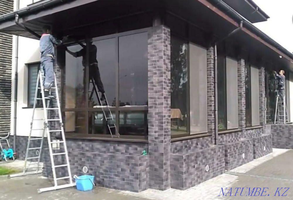 Профессиональная Мойка окон Мойка фасада Очистка кровли Астана - изображение 3