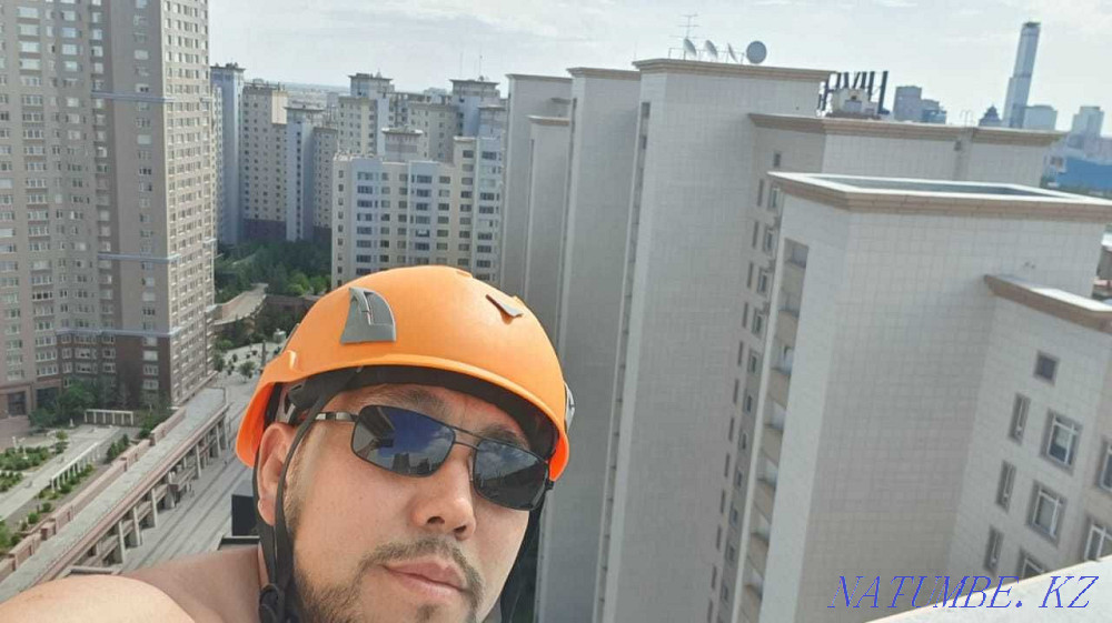 Промышленный Альпинизм Фасадные Работы Мойка Окон Астана - изображение 1