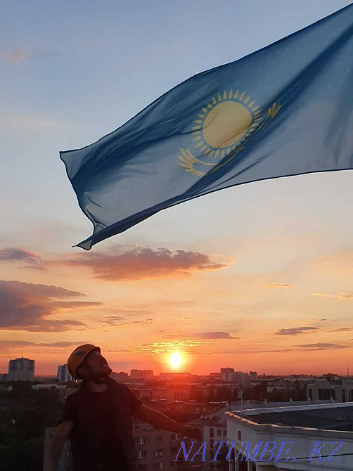 Climbers in Astana Facade works Industrial mountaineering Window washing Astana - photo 1