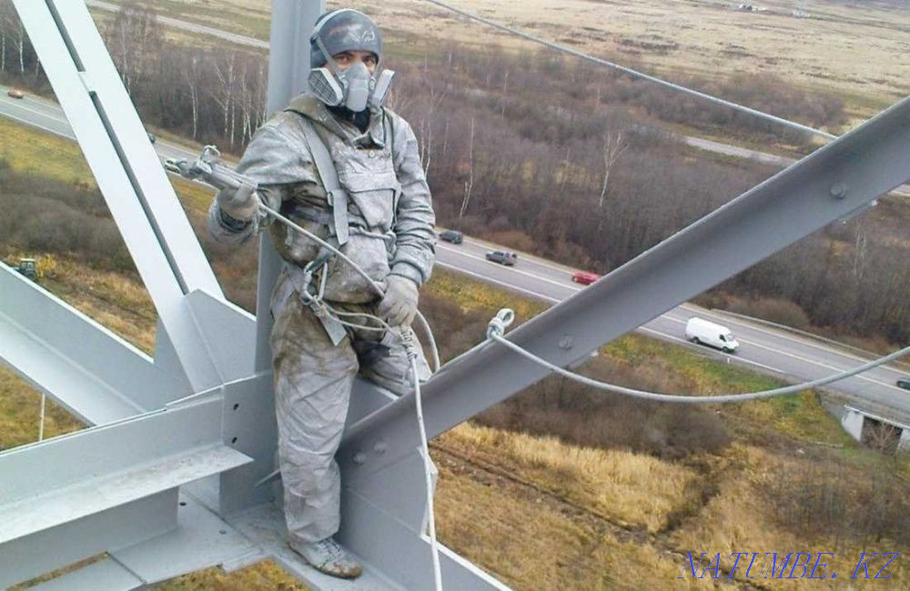 High-altitude work. Industrial climbers. Works of any complexity Karagandy - photo 3