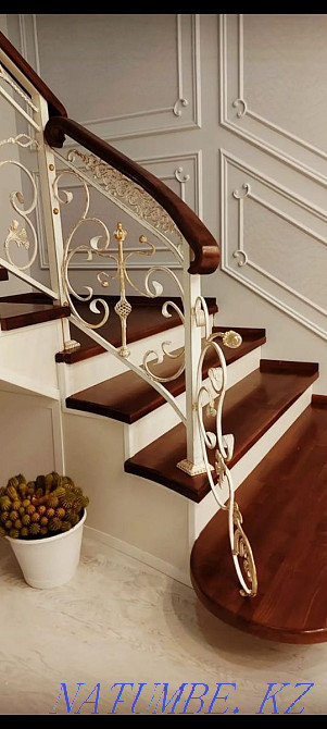 Stairs # forging # wood # marble to order Atyrau - photo 3