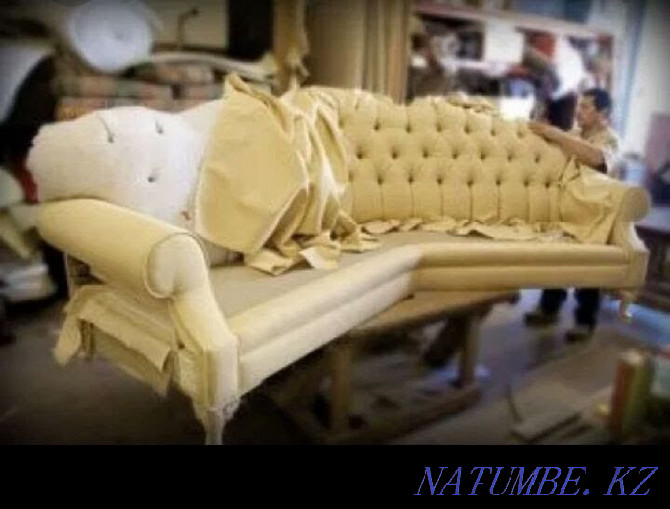 Перетяжка и реставрация мягкой мебели Актобе - изображение 3