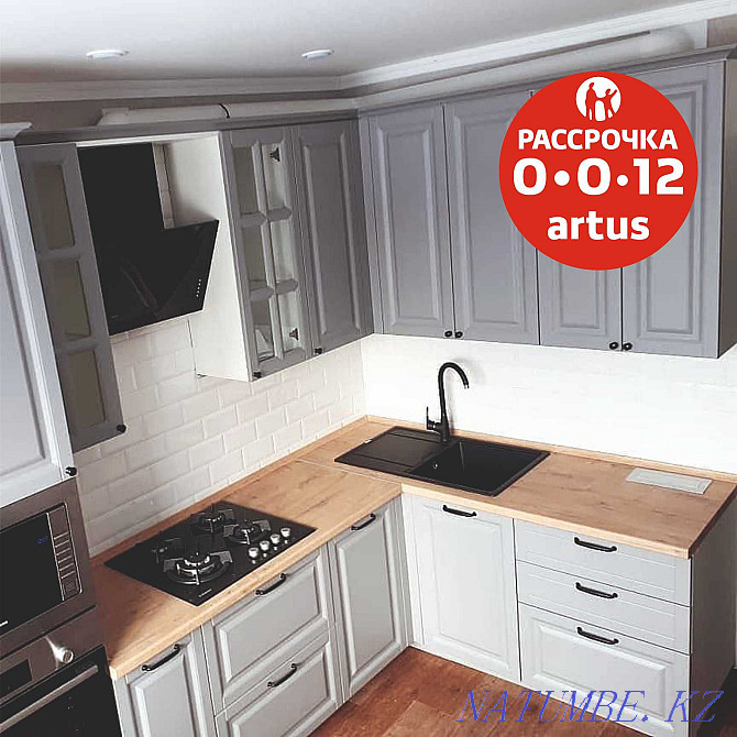 In installments Sliding wardrobe Buy Installments for Kitchen Kitchens to order Furniture Almaty - photo 7