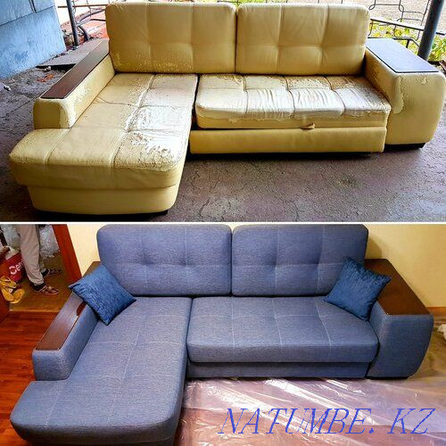 Upholstery, restoration and production of upholstered (sofa) and hard furniture Almaty - photo 1