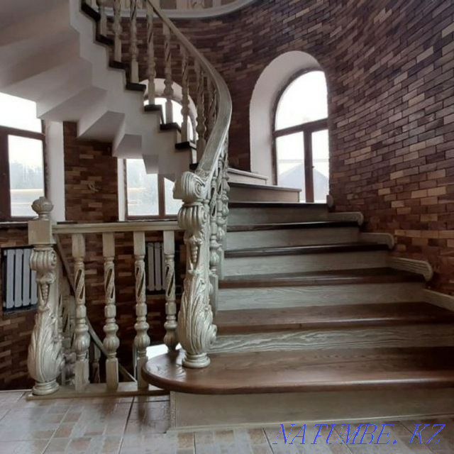 Stairs made of Oak Elm Pine Frame to order Let's make Wood Stairs Каменка - photo 2