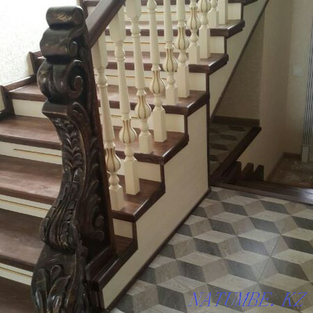Stairs made of Oak Elm Pine Frame to order Let's make Wood Stairs Каменка - photo 3