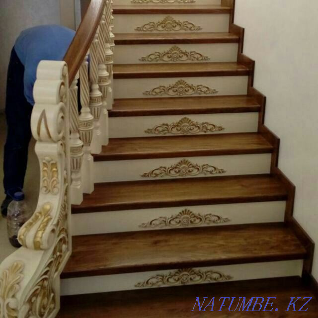 Stairs made of Oak Elm Pine Frame to order Let's make Wood Stairs Каменка - photo 6