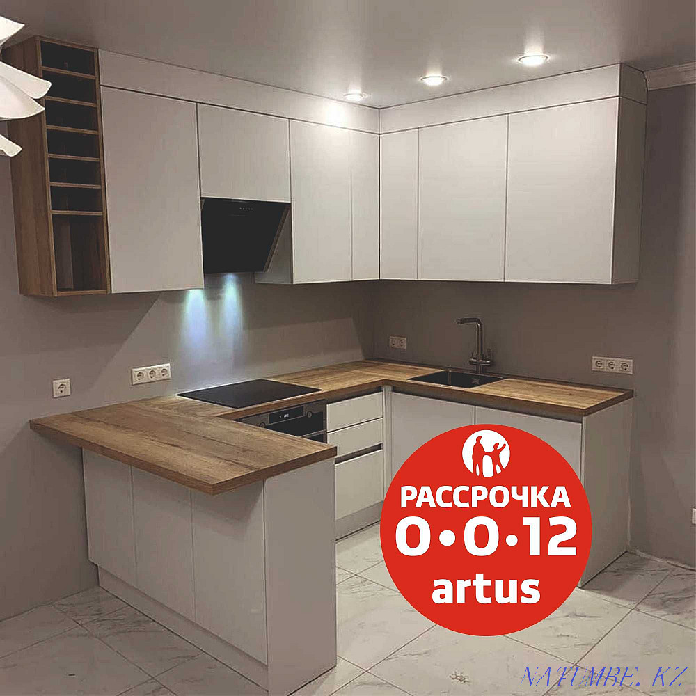 Рассрочка Мебель Заказ Кухня Дизайн Кухонный Шкаф Рассрочку без% Кухни Талгар - изображение 6