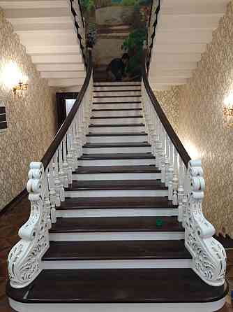Лестница дом Котедж Сосна Дуб Карагач Деревяный на заказ Изготовим Qaskeleng
