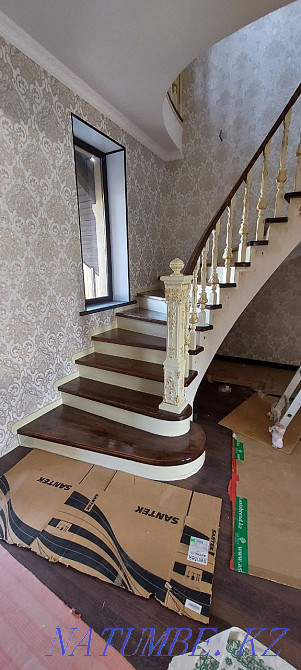 Stairs house Cottage Pine Oak Karagach Wooden custom Let's make Qaskeleng - photo 7