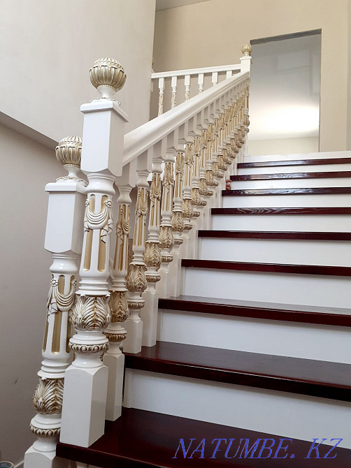 Stairs house Cottage Pine Oak Karagach Wooden custom Let's make Qaskeleng - photo 6