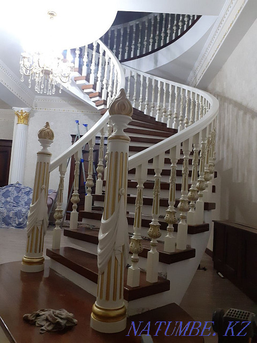 Stairs house Cottage Pine Oak Karagach Wooden custom Let's make Qaskeleng - photo 2