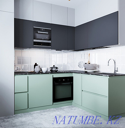 Manufacture of furniture for home Kitchens. Dressing rooms. Cabinets Almaty - photo 1