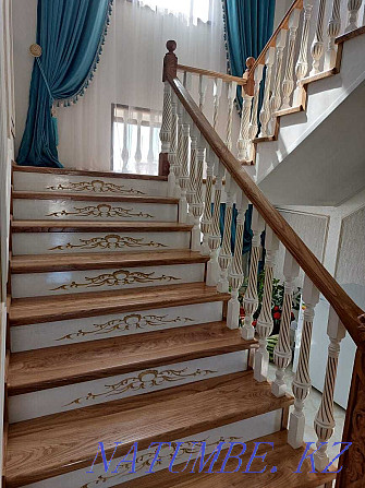 Лестницы из благодарных пород древесины, каркас из метала, из бетона Каскелен - изображение 7