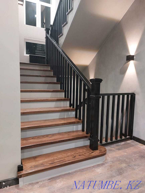 Stairs made of precious wood, frame made of metal, made of concrete Qaskeleng - photo 5