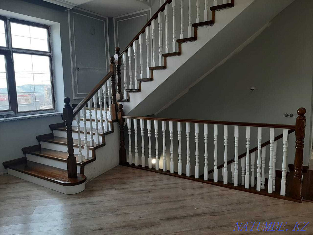 Stairs made of precious wood, frame made of metal, made of concrete Qaskeleng - photo 4