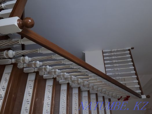 Installation of stairs to order from precious wood, metal frame Qaskeleng - photo 7