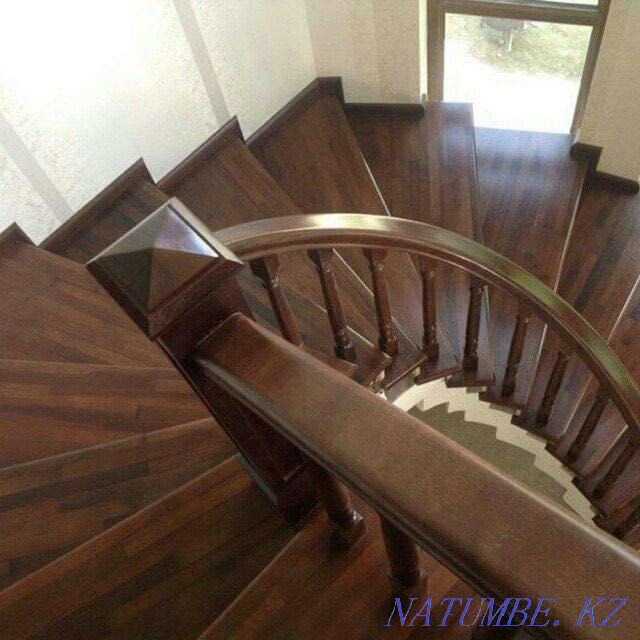 Stairs, Oak, Karagach, Pine, Beech (solid wood) Astana - photo 3