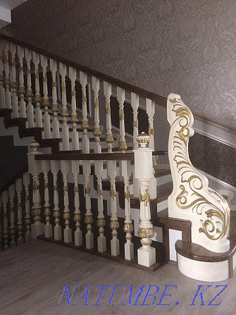 Лестницы, Дуб, Карагач, Сосна, Бук (из массива дерева) Астана - изображение 7