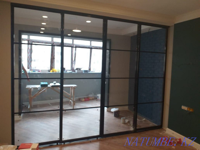 Interroom partitions of a compartment door. Measurement, production, installation. Almaty - photo 3