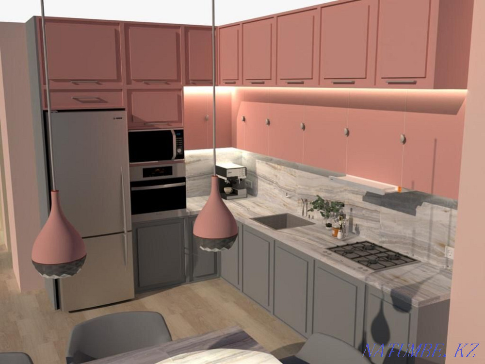 Ақжарда сурет салу! МДФ-дан жиһаздың қасбеттерін бояу және т.б., арзан!  Алматы - изображение 3