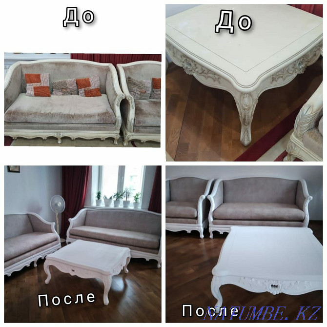 Reupholstering, repair of upholstered and cabinet furniture Almaty - photo 1
