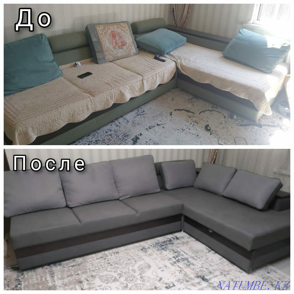Жұмсақ және шкаф жиһаздарын қайта қаптау, жөндеу  Алматы - изображение 4