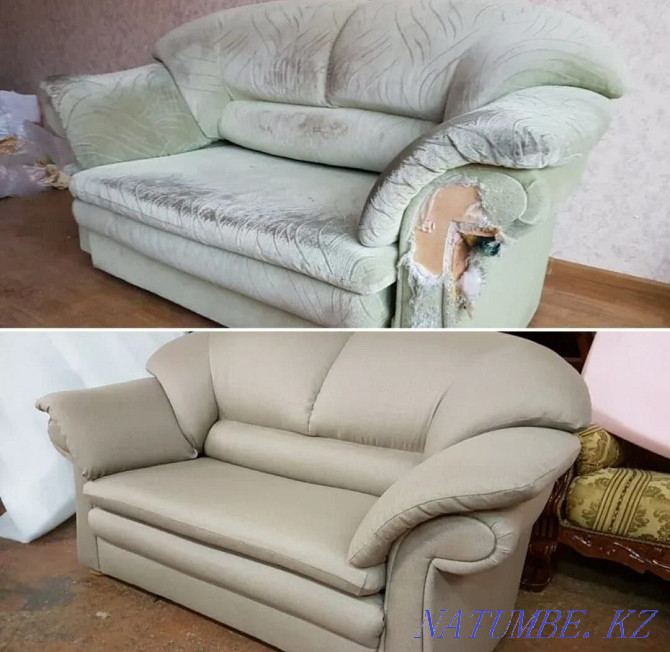Upholstery restoration of upholstered furniture Нуркен - photo 2